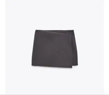 비대칭 스커트 다크 그레이