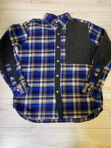 Mellow People 체크 무늬 플란넬 셔츠