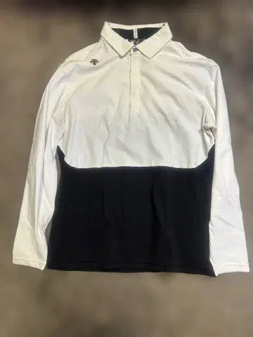 데상트 긴팔 피케 셔츠 L