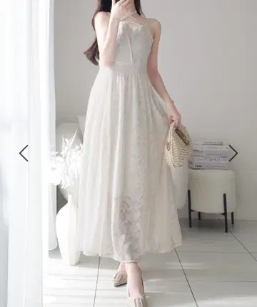 Classical Elf 시어 자카드 초커 야미 원피스