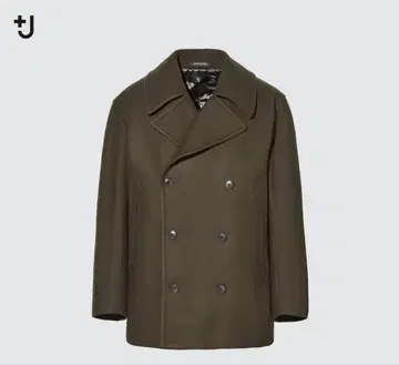 플러스J 울 블렌드 오버 사이즈 피 코트 XS 사이즈