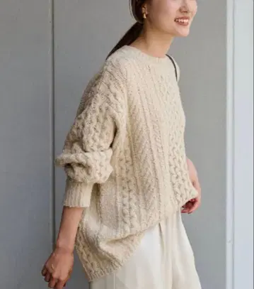 미사용 새상품 FRAMeWORK 부클레 케이블 풀오버