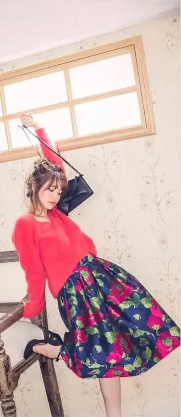 MERCURYDUO 턱 개더 스커트