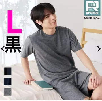 L 워크맨 메디힐 리커버리 룸웨어 상하의 세트 블랙