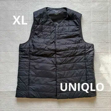 UNIQLO 유니클로 웜 패디드 베스트 퍼프 테크 블랙 XL 남성용
