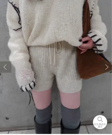 Kastane 리브 니트 숏팬츠