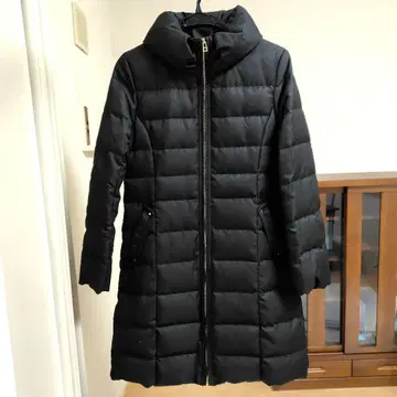 [ 미사용 새상품 ] anySiS 롱 다운 코트 숄카라 워셔블 블랙 S