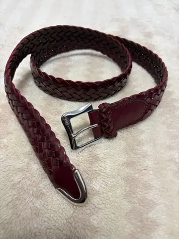 J&M 데이비슨 벨트 버건디