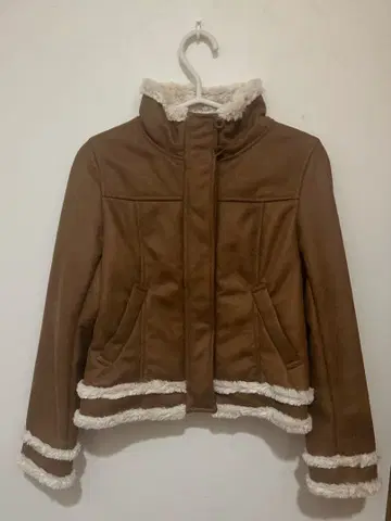 KUMIKYOKU 쿠미쿄쿠 무스탕풍 보아 블루종 숏 기장 겨울 아우터