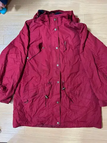 에디 바우어 블랙 택 마운틴 후드티 와인 레드