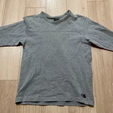 THE NORTH FACE 그레이 긴팔 티셔츠 S