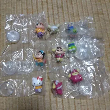 짱구는 못말려(크레용 신짱) 산리오 콜라보 피규어 9개 세트