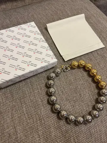 rokh H&M 콜라보 실버 골드 목걸이