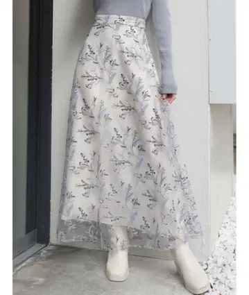 MERCURYDUO 샤샤 스커트 M 라이트 블루