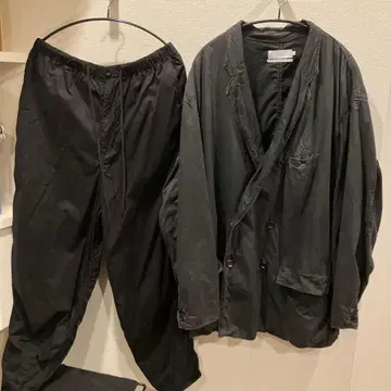 graphpaper garment dyed 셋업 블랙