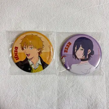 체인소 맨 콜라보 카페 캔뱃지 덴지 레제