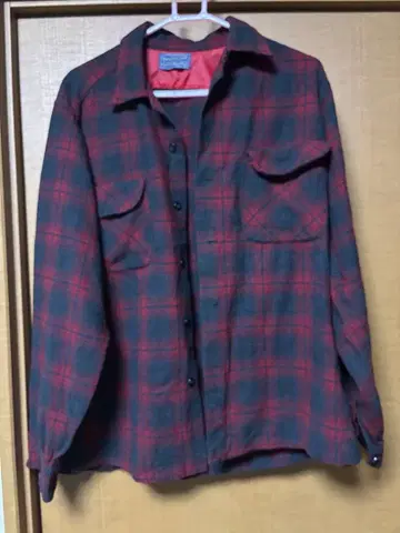 60s 펜들턴 보드 셔츠 M 극상품 빨간색 블랙