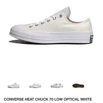 CONVERSE HEAT CHUCK 70 LOW OPTICAL WHITE