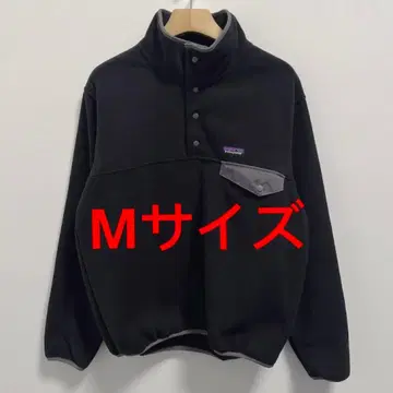 Patagonia 블랙 플리스 하프 지퍼 M 사이즈