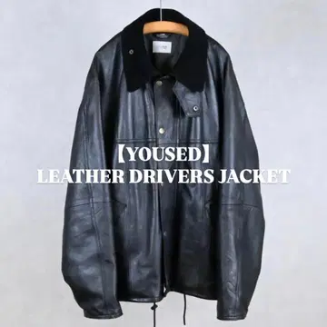 [ YOUSED ] LEATHER DRIVERS JACKET