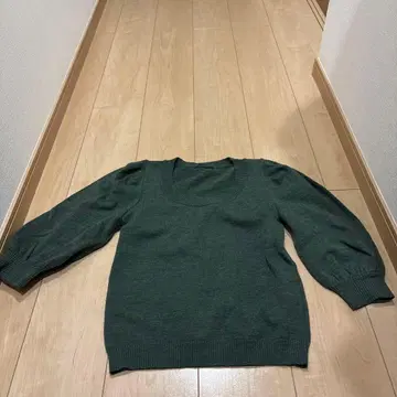 D'artagnan 그린 니트 5부 소매