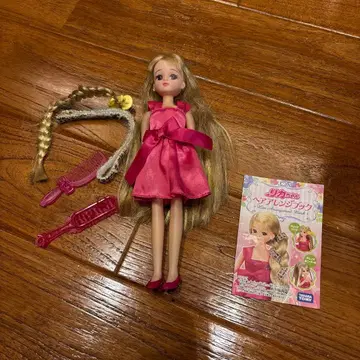 리카짱 인형 핑크 드레스 헤어 스타일링 포함