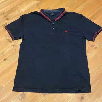 R.J.B 블랙 피케 셔츠 42