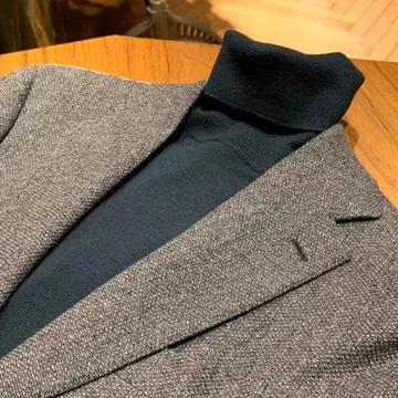 BEAMS F / 21게이지 터틀넥 니트