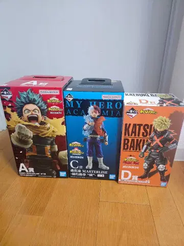 나의 히어로 아카데미아 피규어 3체 세트