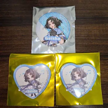 제5인격 IdentityV c107 게이샤 캔뱃지 3개 세트