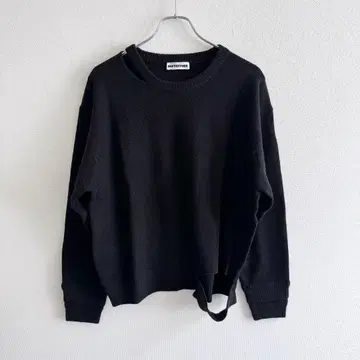 레어 SOFTHYPHEN DOUBLE CUFF SLITKNIT 스웨터