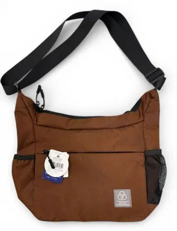 택 포함 숄더백 오렌지 카라비너 포함 남성용 여성용