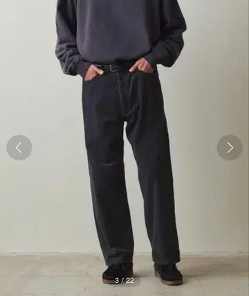 [ 미사용에 가까움 ] Steven Alan 코듀로이 배기 테이퍼드 팬츠