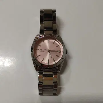 NAFNAF PARIS 핑크 다이얼 손목시계