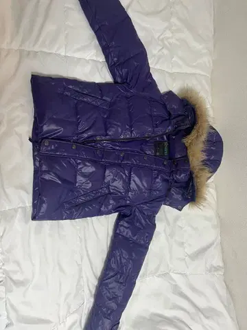 RAPUA 후드 부착 보라색 다운 자켓 M