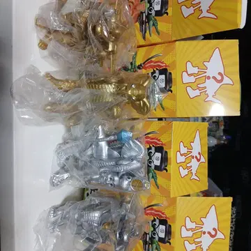 Italian Brainrot 피규어 세트 골드 실버 4체 세트