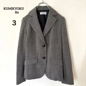 새상품급 쿠미교쿠 스이시 [ 3 ] 테일러드 자켓 회사 모 52% 포멀