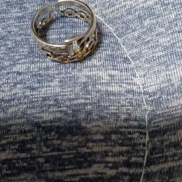 실버 시스루 오픈 반지 12호