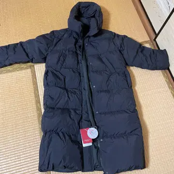 mukku 블랙 롱 다운 자켓