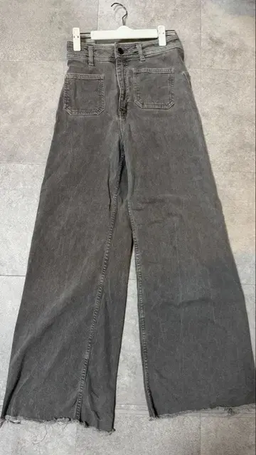 ZARA 하이웨스트 데님 그레이 EUR34