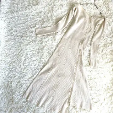 프레이 아이디 FRAY I.D 리브 아지메 니트 원피스