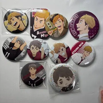 하이큐!! 미야 아츠무 미야 오사무 캔뱃지 모음