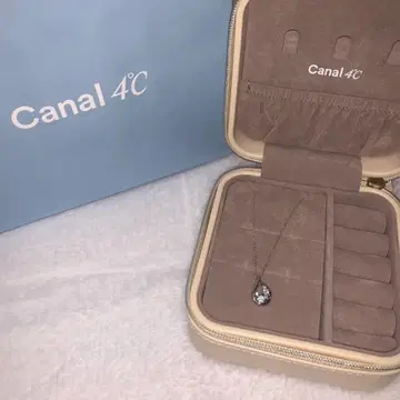 Canal 4C 실버 목걸이 아쿠아 마린