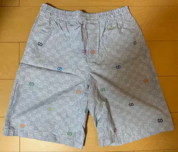 컬러풀 자수 스트라이프 숏팬츠