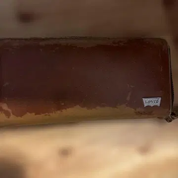 Levi's 브라운 장지갑 가죽제