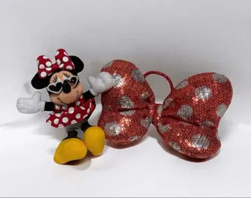 미니 리본 머리끈 키링