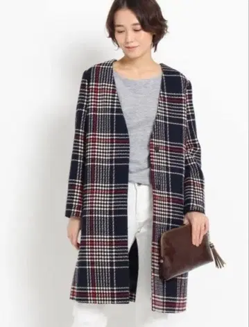 Dessin 데셍 레트로 체크 코트 M 사이즈