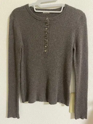 IENA 리브 편직 긴팔 니트