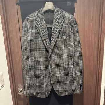 ONLY PREMIO 체크 무늬 테일러드 자켓