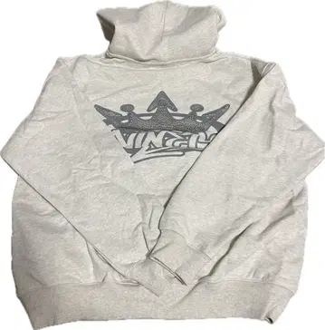 9090 그레이 후드 부착 후드티 큐빅